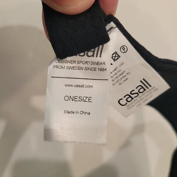 Casall Women's Court Visor Black /White Tennis Golf Hat - Picture 4 of 5